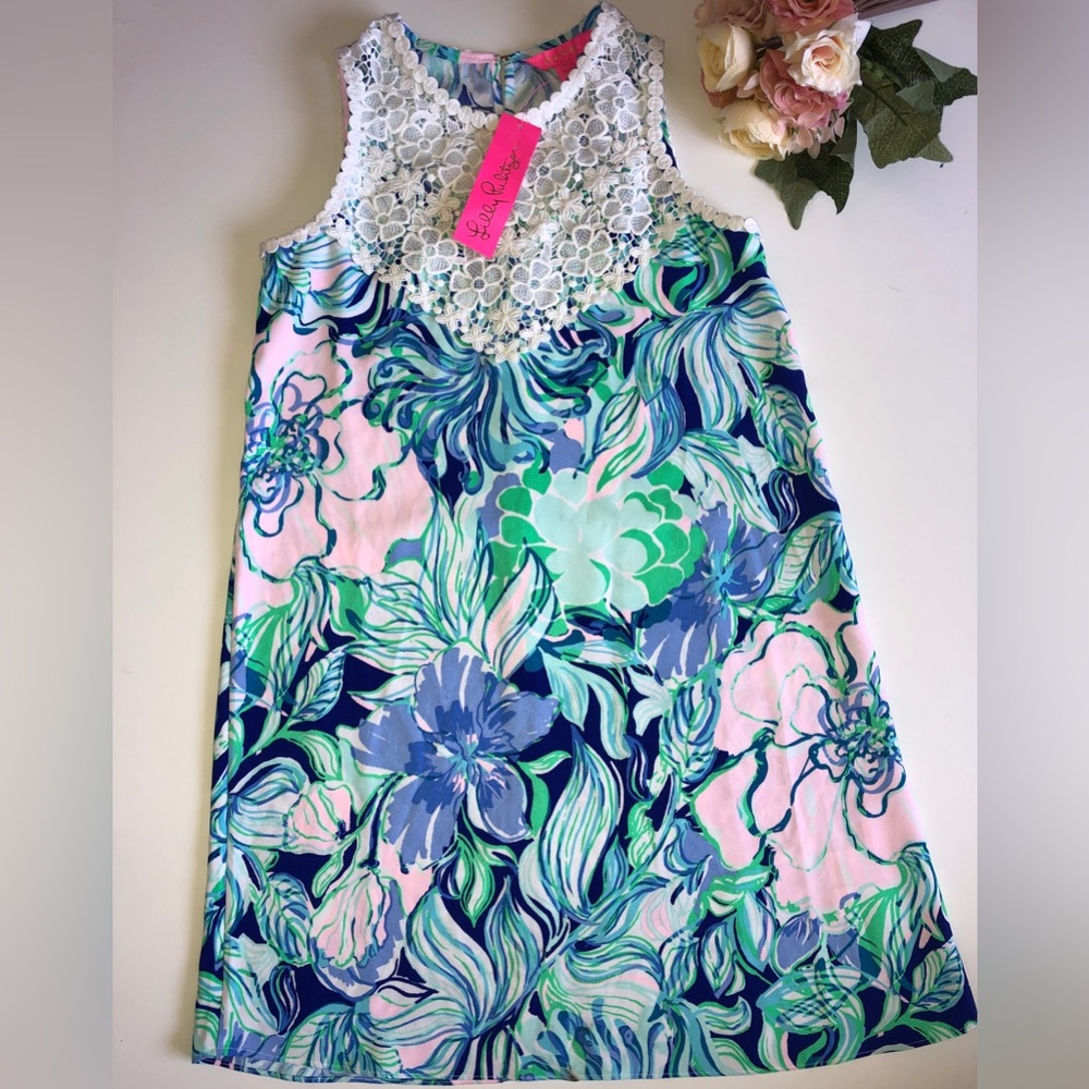 Lilly Pulitzer Nala Soft Shift Dress Size 00 High Neck Lily Pulitzer NWT